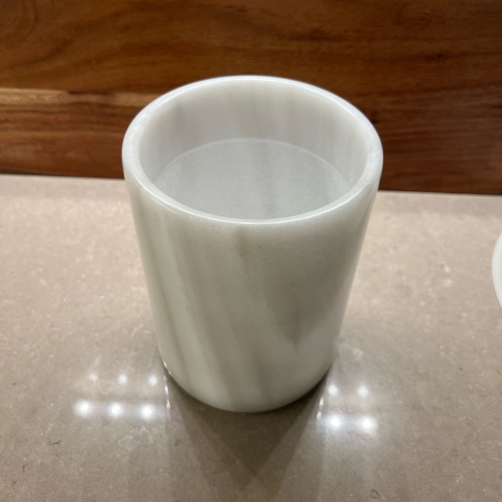Marble Wine Cooler White Hamdmade